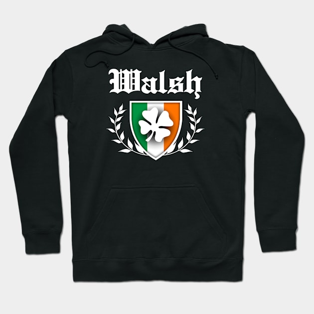 Walsh Shamrock Crest Hoodie by robotface